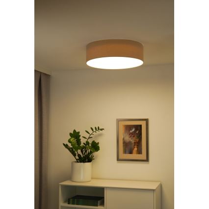 Duolla - Светодиодный потолочный светильник CORTINA LED/26W/230V диаметр 30 см 4000K бежевый