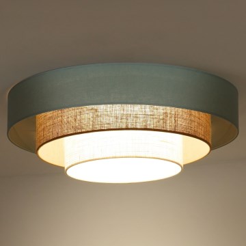 Duolla - Светодиодный потолочный светильник LUNETA LED/26W/230V диаметр 60 см 4000K бирюзовый/бежевый/кремовый