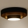 Duolla - Светодиодный потолочный светильник LUNETA LED/26W/230V диаметр 60 см 4000K черный/золотистый