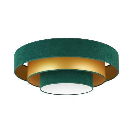 Duolla - Светодиодный потолочный светильник LUNETA LED/26W/230V диаметр 60 см 4000K зеленый/золотистый
