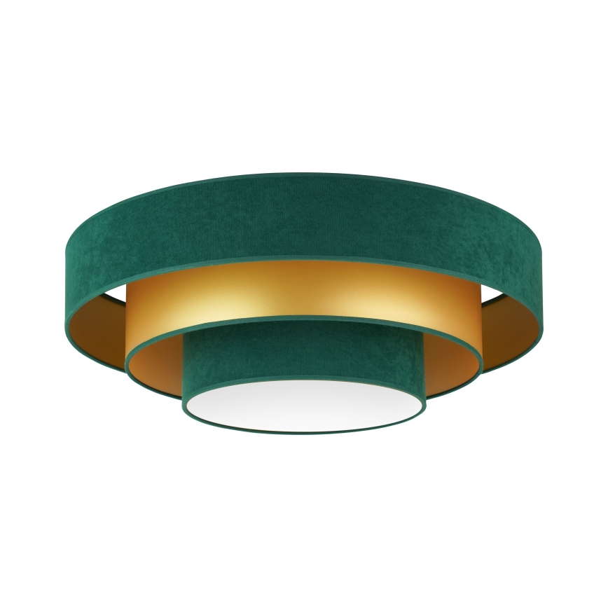 Duolla - Светодиодный потолочный светильник LUNETA LED/26W/230V диаметр 60 см 4000K зеленый/золотистый