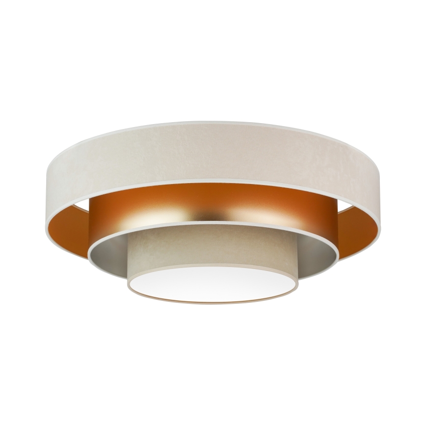 Duolla - Светодиодный потолочный светильник LUNETA LED/26W/230V диаметр 60 см 4000K кремовый/золотистый/бежевый