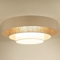 Duolla - Светодиодный потолочный светильник LUNETA LED/26W/230V диаметр 60 см 4000K кремовый/коричневый