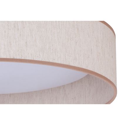 Duolla - Светодиодный потолочный светильник ROLLER LED/24W/230V диаметр 45 см бежевый