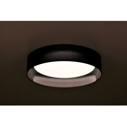 Duolla - Светодиодный потолочный светильник ROLLER LED/24W/230V диаметр 45 см черный