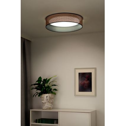 Duolla - Светодиодный потолочный светильник ROLLER LED/24W/230V диаметр 45 см медный/черный