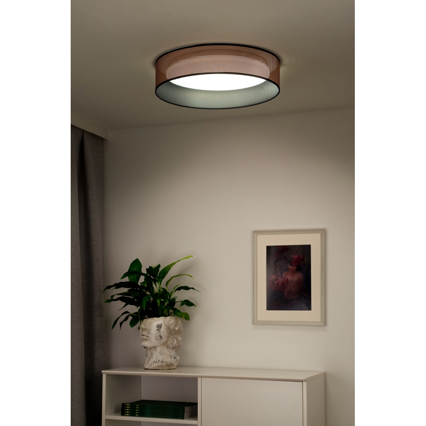 Duolla - Светодиодный потолочный светильник ROLLER LED/24W/230V диаметр 45 см медный/черный