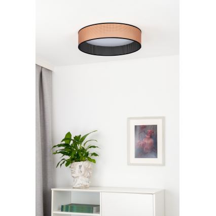 Duolla - Светодиодный потолочный светильник ROLLER LED/24W/230V диаметр 45 см медный/черный