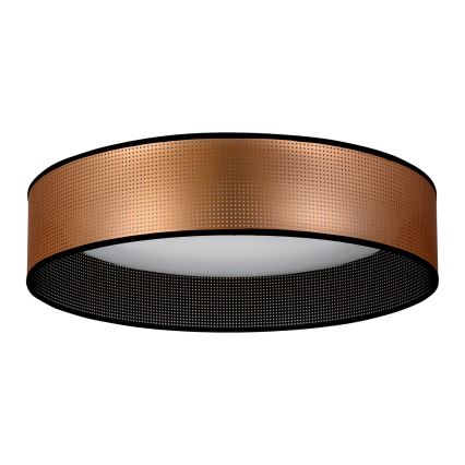 Duolla - Светодиодный потолочный светильник ROLLER LED/24W/230V диаметр 45 см медный/черный