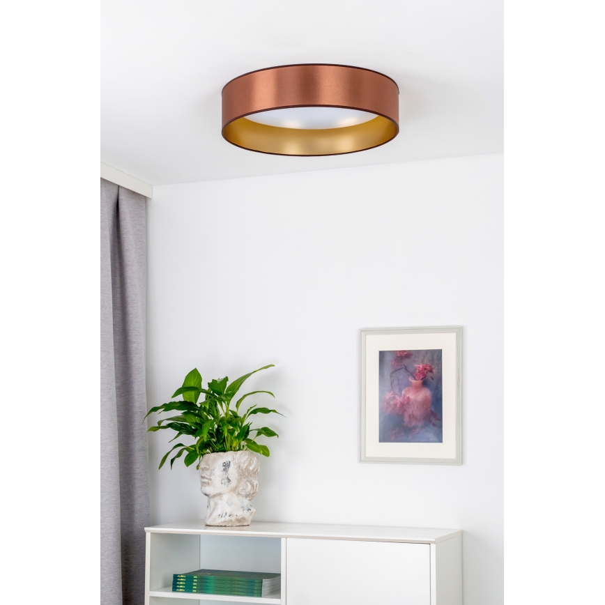 Duolla - Светодиодный потолочный светильник ROLLER LED/24W/230V диаметр 45 см медный/золотистый