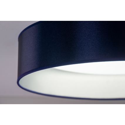 Duolla - Светодиодный потолочный светильник ROLLER LED/24W/230V диаметр 45 см синий/серебристый