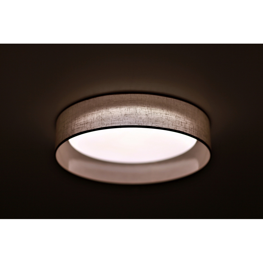 Duolla - Светодиодный потолочный светильник ROLLER LED/24W/230V диаметр 45 см светло-серый