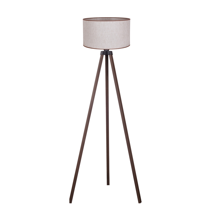 Duolla - Торшер 1xE27/60W/230V діаметр 44 см бежевий/коричневий