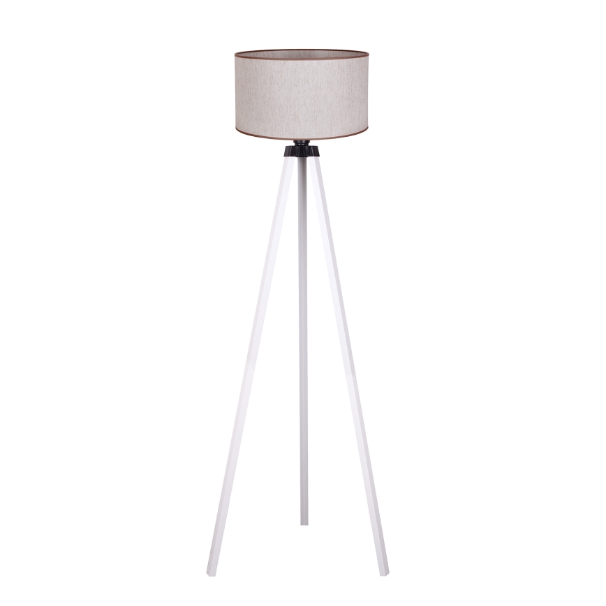 Duolla - Торшер 1xE27/60W/230V диаметр 44 см бежевый/белый