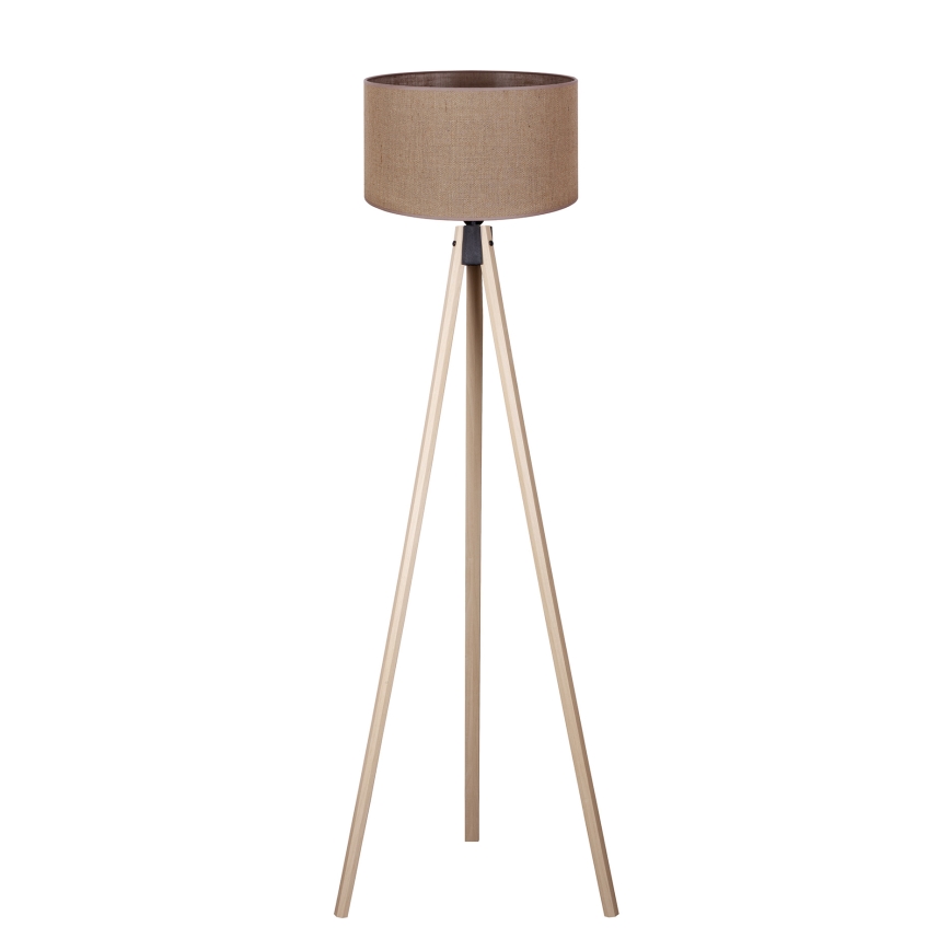 Duolla - Торшер 1xE27/60W/230V диаметр 44 см коричневый/бежевый