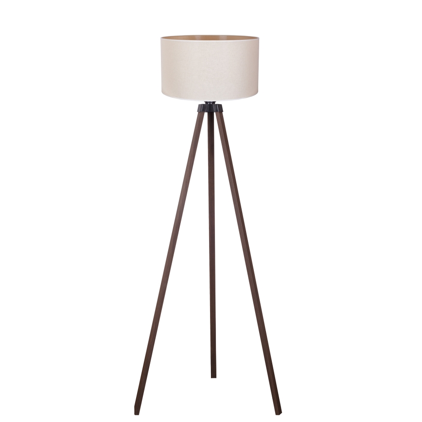Duolla - Торшер 1xE27/60W/230V диаметр 44 см кремовый/коричневый