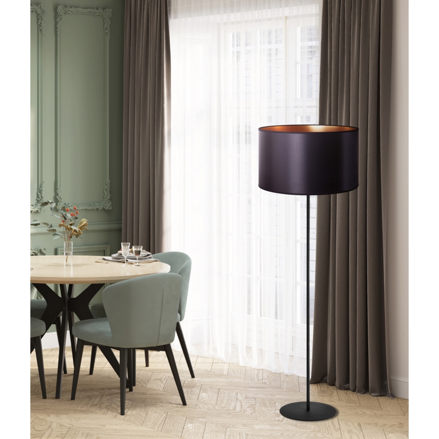 Duolla - Торшер CANNES 1xE27/15W/230V диаметр 45 см черный/медный