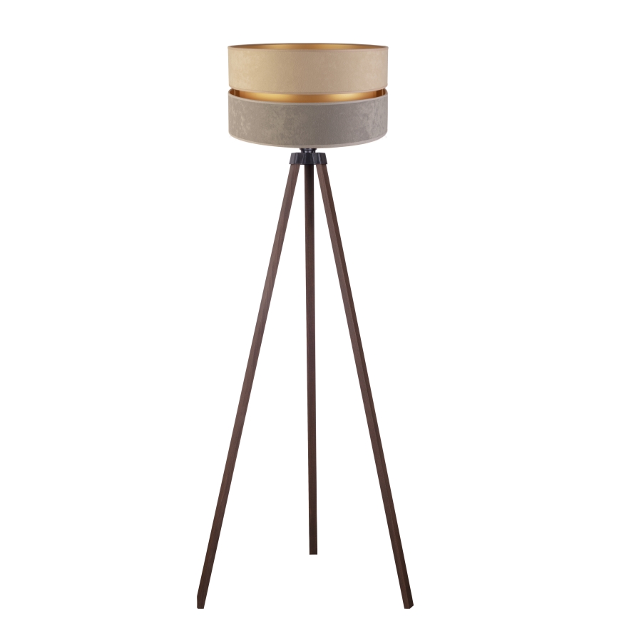 Duolla - Торшер DUO 1xE27/60W/230V діаметр 44 см бежевий/сірий/коричневий