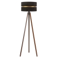Duolla - Торшер DUO 1xE27/60W/230V діаметр 44 см чорний/венге