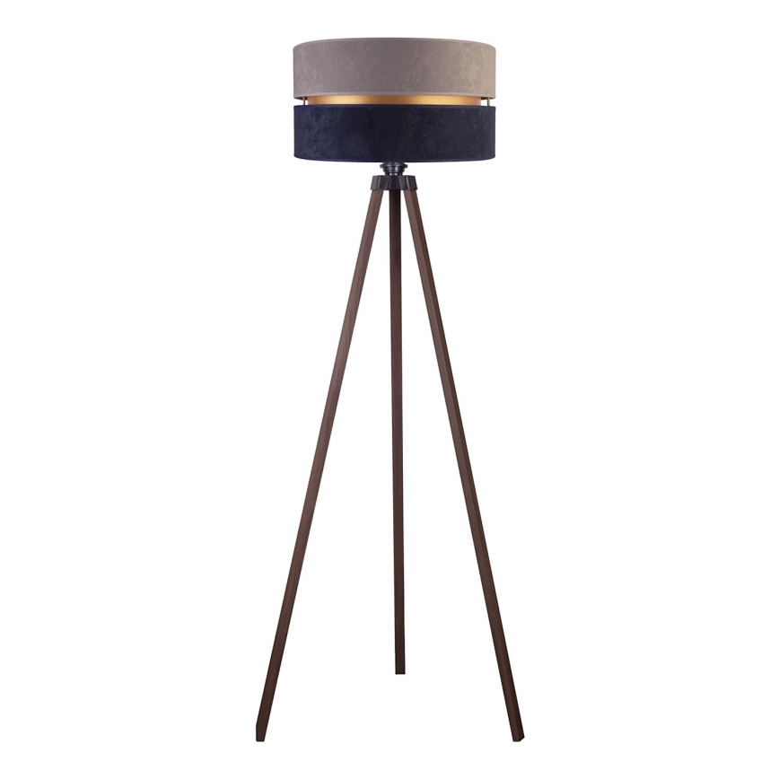 Duolla - Торшер DUO 1xE27/60W/230V діаметр 44 см сірий/синій/коричневий