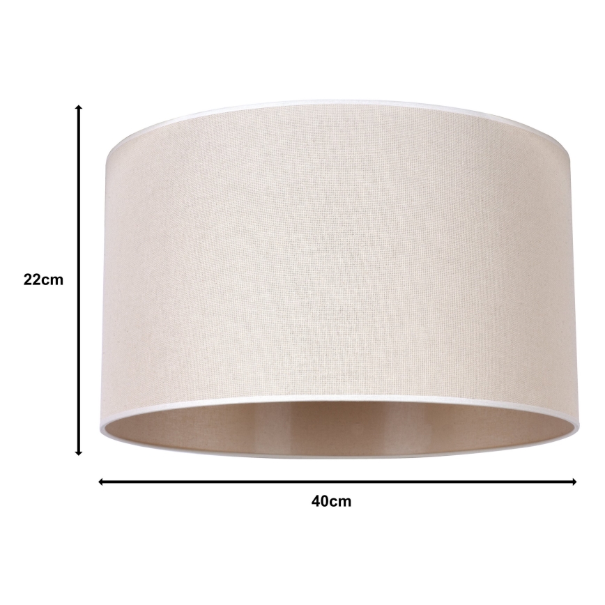 Duolla - Универсальный абажур ROLLER E27 пр. 40 см бежевый