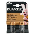 Duracell - Щелочная батарейка Basic LR03/AAA 1,5V 2400 mAh 4 шт.
