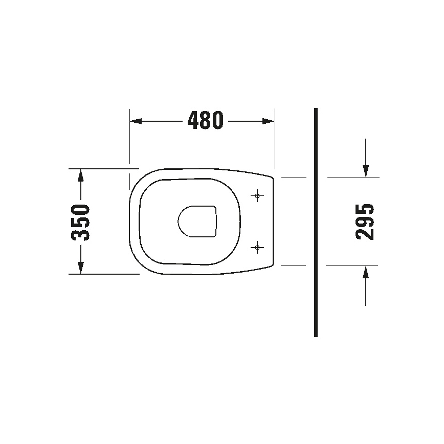 Duravit 21080900002 - напольный унитаз D-CODE, керамика, глянцевый белый