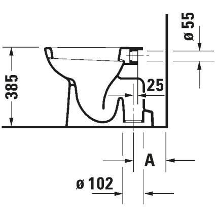 Duravit 21100100002 - Підлоговий унітаз D-CODE кераміка/глянцево-білий