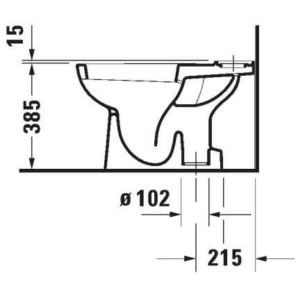 Duravit 21110100002 - унітаз-компакт D-CODE кераміка/глянцева біла