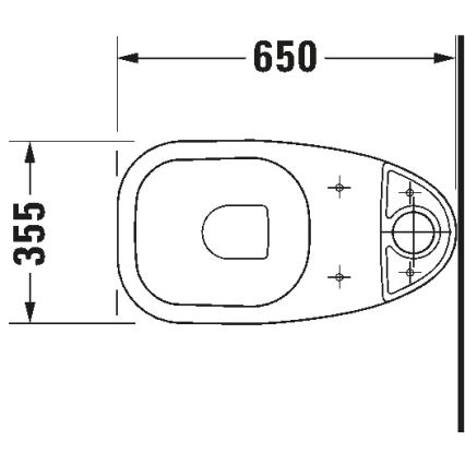 Duravit 21110900002 - компактный унитаз D-CODE керамика/белый глянец