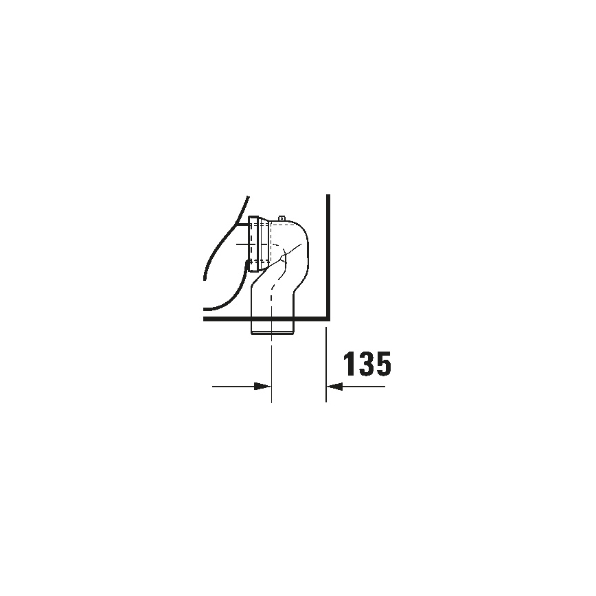 Duravit 21150900002 - Напольный унитаз D-CODE керамика/глянцевый белый