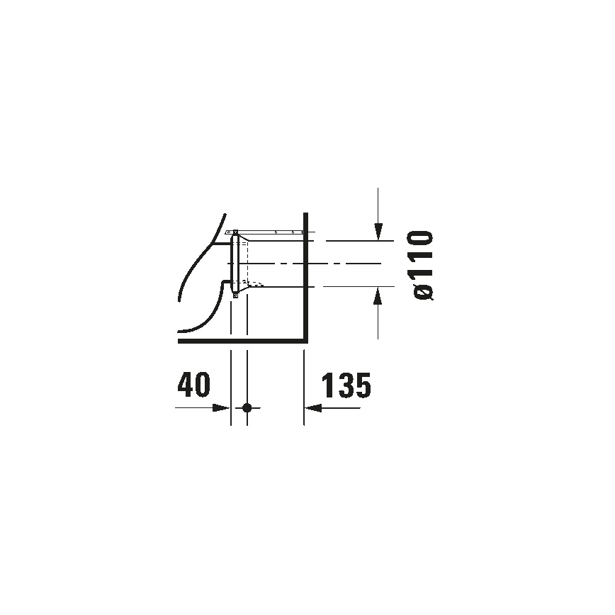 Duravit 21150900002 - Підлоговий унітаз D-CODE, кераміка/глянцевий білий