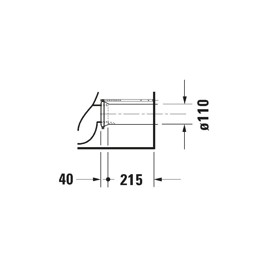 Duravit 21180900002 - унітаз-компакт D-CODE кераміка/глянцевий білий