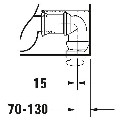 Duravit 21180900002 - унітаз-компакт D-CODE кераміка/глянцевий білий