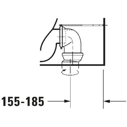 Duravit 21180900002 - унітаз-компакт D-CODE кераміка/глянцевий білий