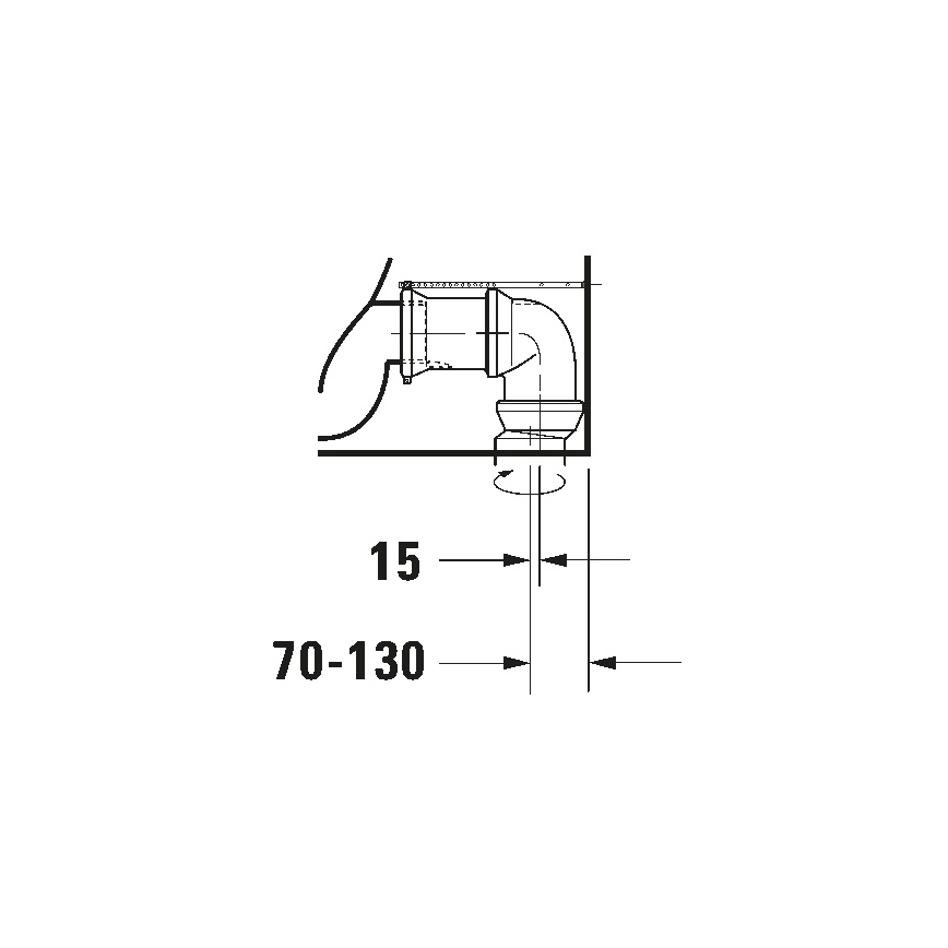 Duravit 21180900002 - унитаз-компакт D-CODE керамика/глянцевый белый