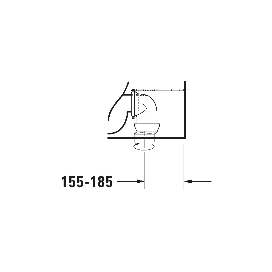 Duravit 21180900002 - унитаз-компакт D-CODE керамика/глянцевый белый