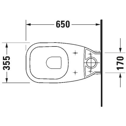 Duravit 21180900002 - унитаз-компакт D-CODE керамика/глянцевый белый