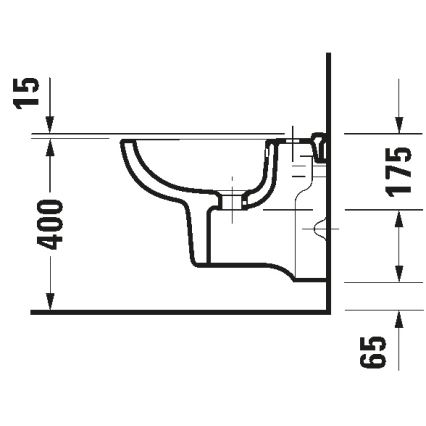 Duravit 22371500002 - Підвісне біде D-CODE кераміка/глянцево-білий