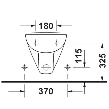 Duravit 22371500002 - Подвесное биде D-CODE, керамика/глянцевый белый