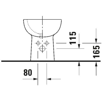 Duravit 22411000002 - Підлоговий біде D-CODE 35,5x52,5 cm кераміка/глянцева біла