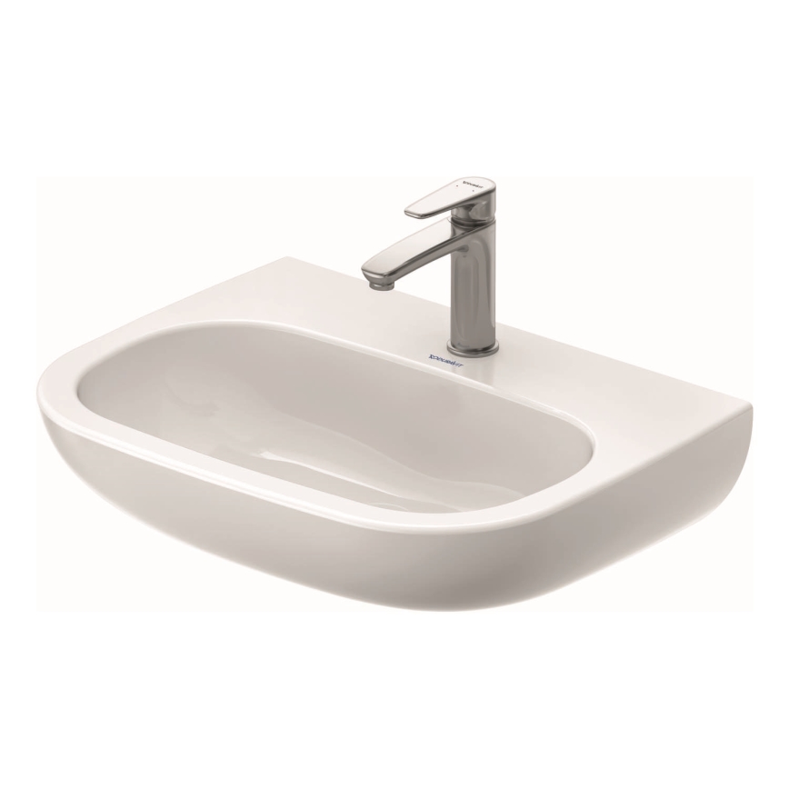 Duravit 23116000002 - Подвесной умывальник D-CODE 60x46 см керамика/белый глянец