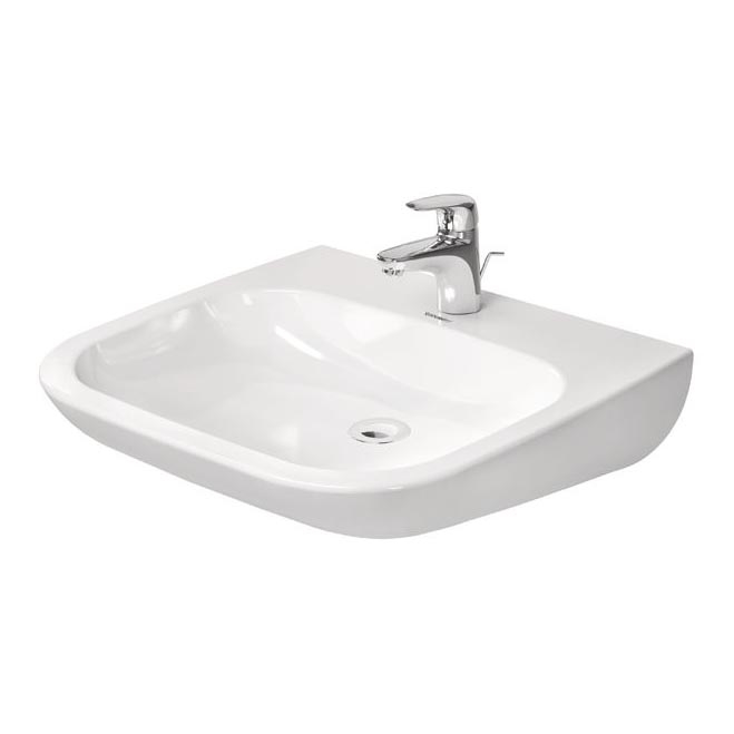 Duravit 23136000002 - Підвісна раковина D-CODE 60x55 см кераміка/біла глянцева
