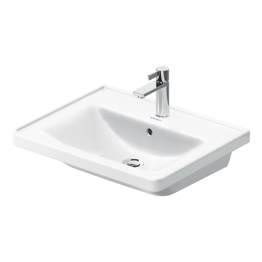 Duravit 2367600000 - Подвесной умывальник D-NEO 60×48 см, керамика/белый глянец