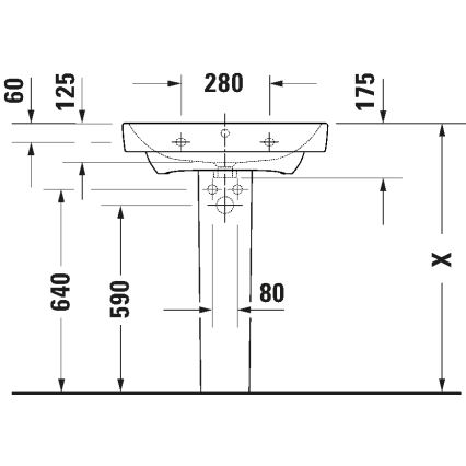 Duravit 23756500002 - Підвісний умивальник D-NEO 65x46 см кераміка/глянцево-білий
