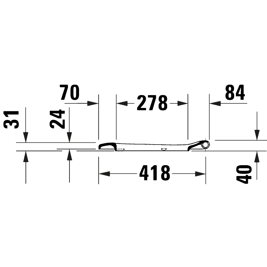 Duravit 28210000 - сидіння для унітазу D-CODE, 37,4x43,3 см, біле