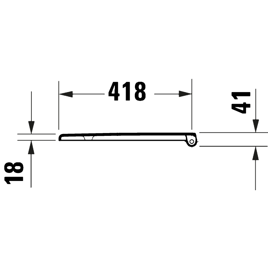 Duravit 28210000 - сидіння для унітазу D-CODE, 37,4x43,3 см, біле
