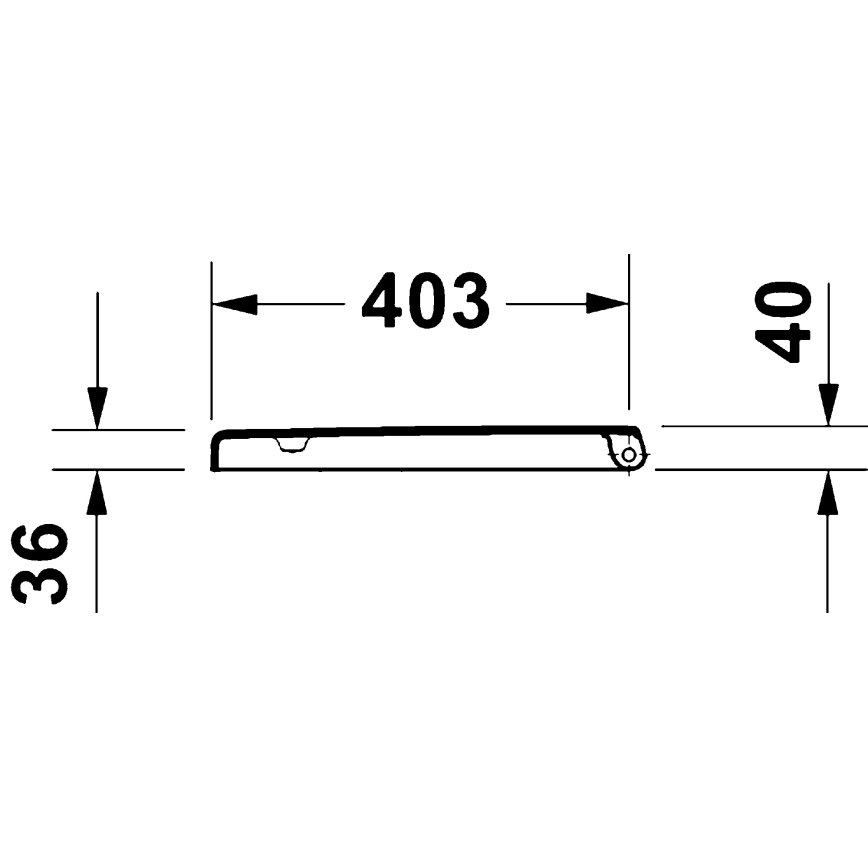 Duravit 28310000 - Сиденье для унитаза D-CODE 37,4x42 см белое