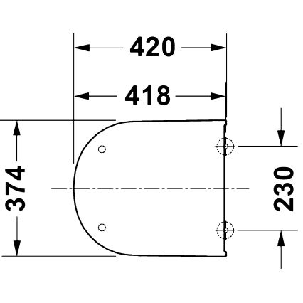 Duravit 28310000 - Сидіння для унітазу D-CODE 37,4x42 см біле