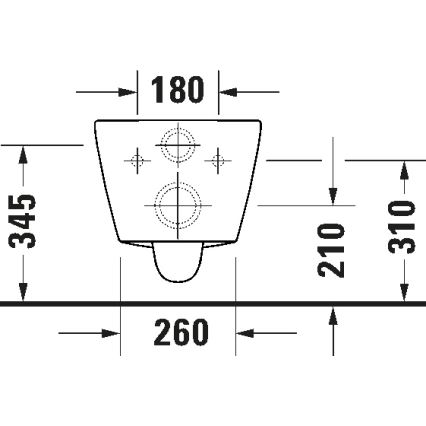 Duravit 29030900212 - Підвісний безободковий унітаз D-CODE, кераміка/глянцево-білий